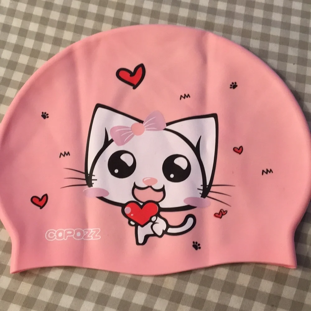 New Swimming cap for girl 8-10